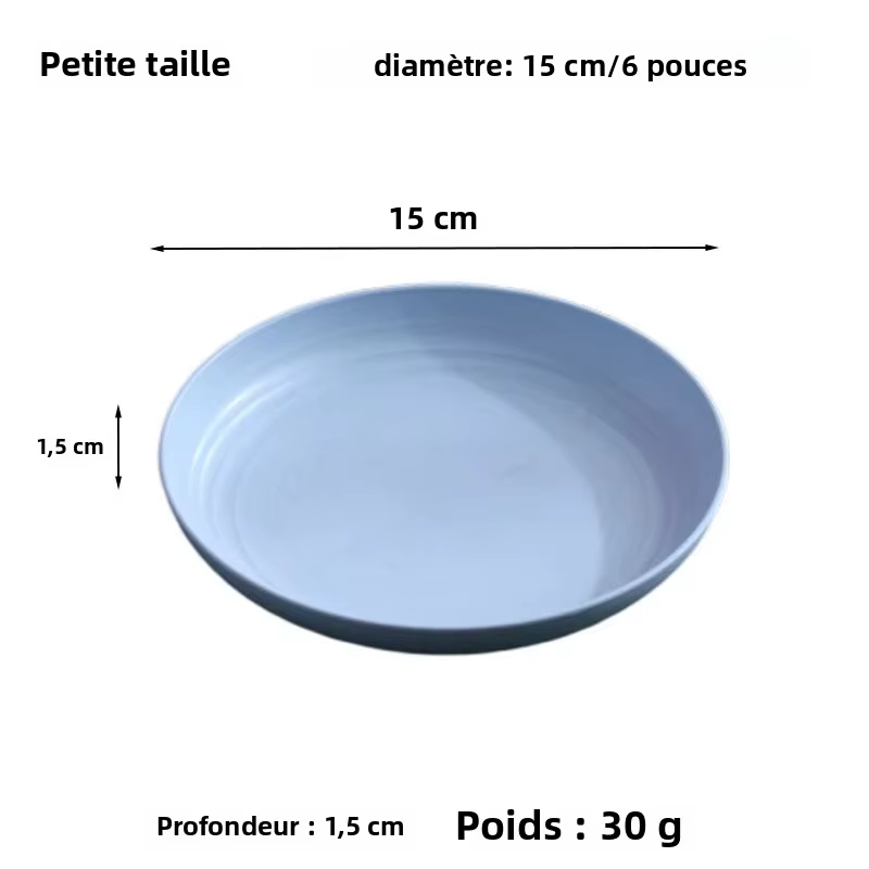 Assiette nordique en paille de blé