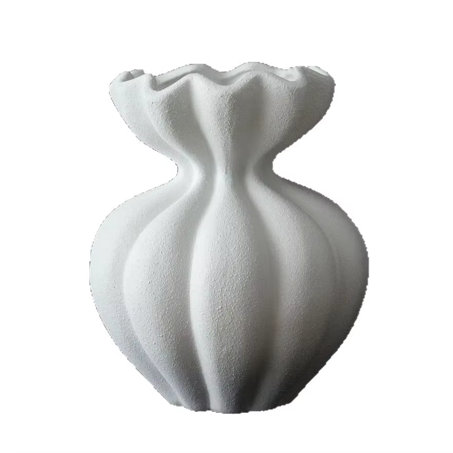 Vase en céramique française unique avec charme Wabi-Sabi