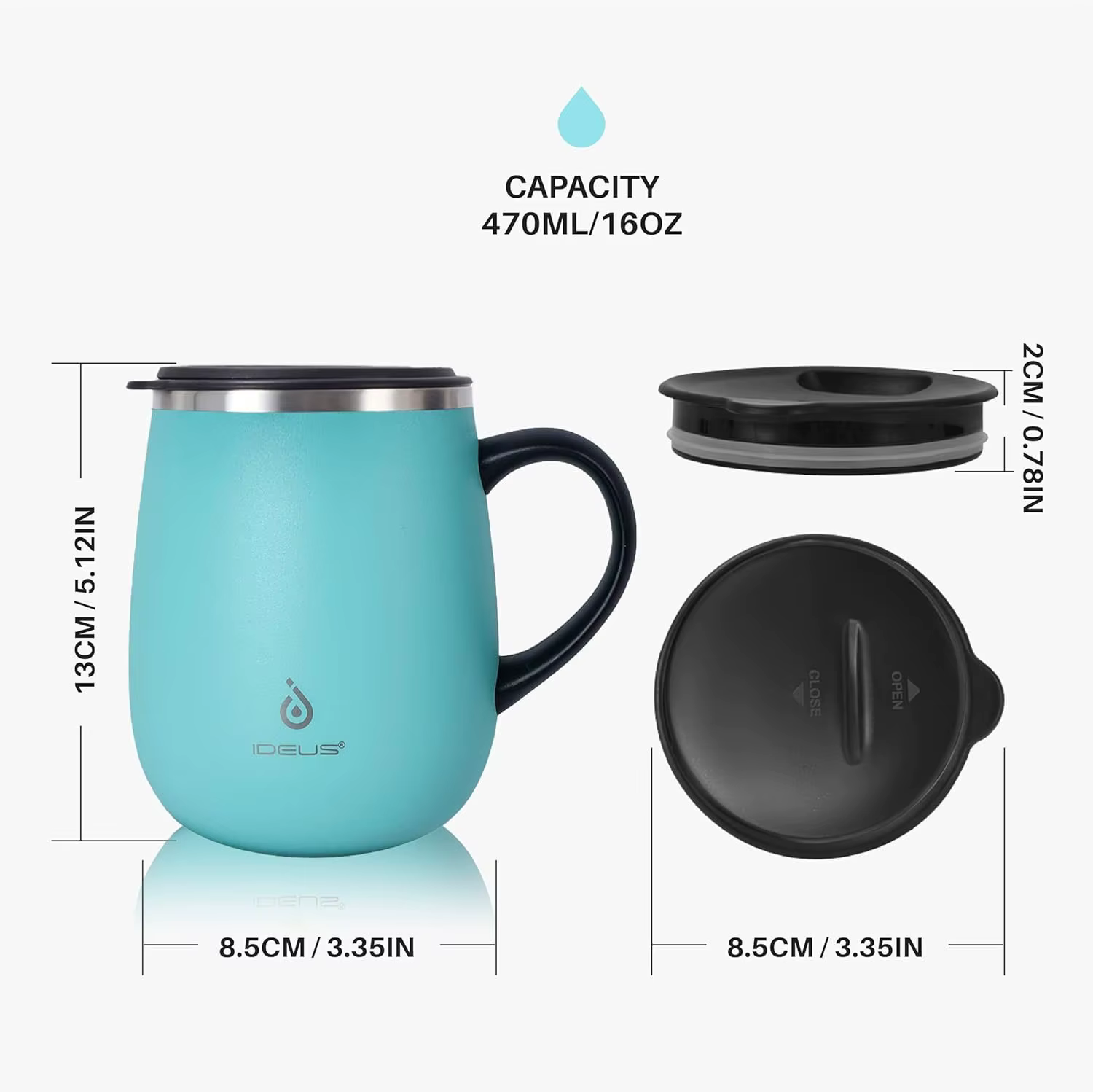 Tasse à café isolée Ideus