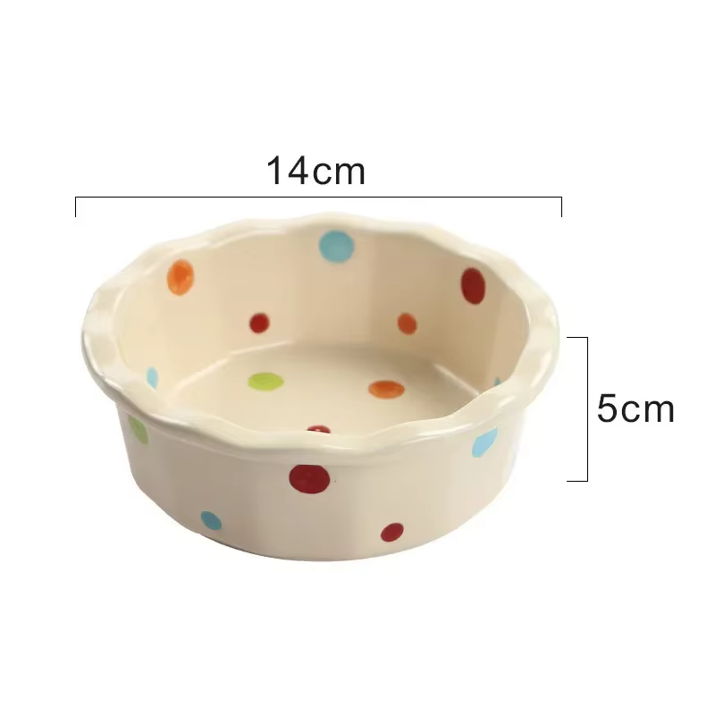 Bol à pois en dentelle de 5.5 pouces