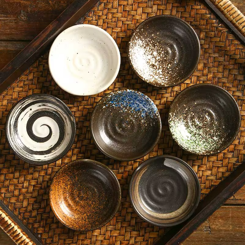 Plats d'assaisonnement en céramique de Style japonais