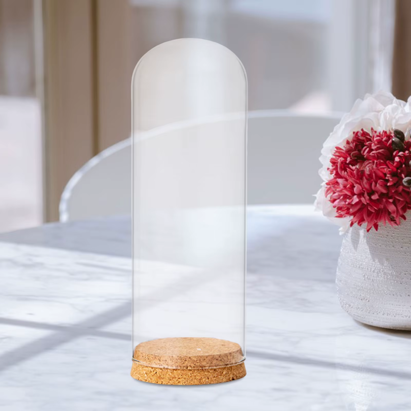 Dôme en verre, Base en bois