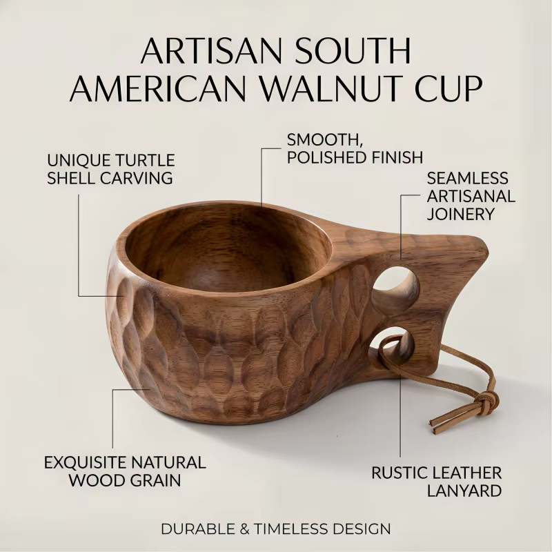 Tasse Kuksa en bois d'acacia 200/400 ml