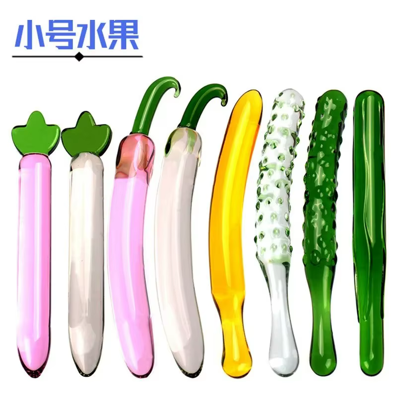 Fruit verre pénis Masturbation femelle Anus Plug jouet sexe masturbateur adulte godemichet Anal stimulateur Anal gode Vaginal chatte expanseur