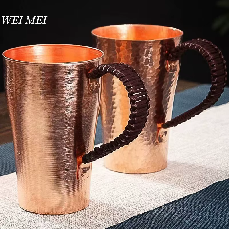 Tasse à café en cuivre pur fabriquée à la main