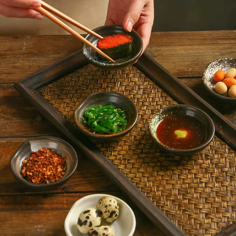 Plats d'assaisonnement en céramique de Style japonais