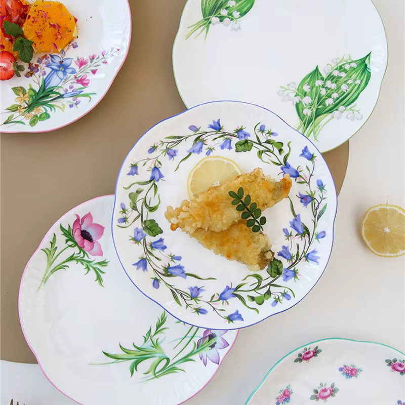 Sophia-Assiette Plate en Céramique