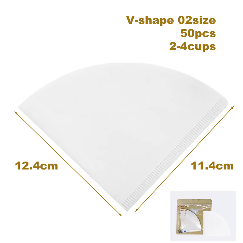 TIMEMORE papier filtre à café 50pcs verser sur les filtres