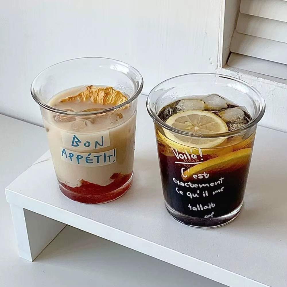 Cadeau tasse en verre Transparent 350ML