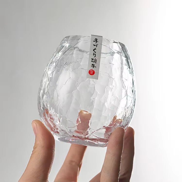 Verre craquelé sur glace créatif de style japonais