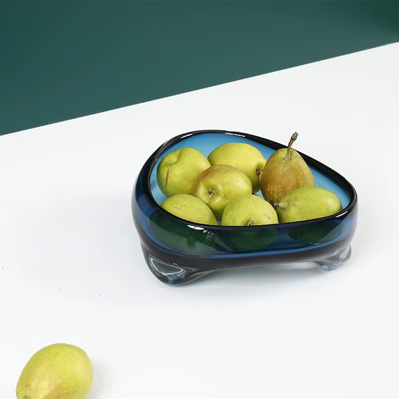 Plateau en verre Triangle géométrique
