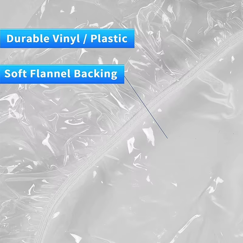 Lot de 10 housses de table rondes transparentes – Protection imperméable et résistante à l'huile pour tables à manger