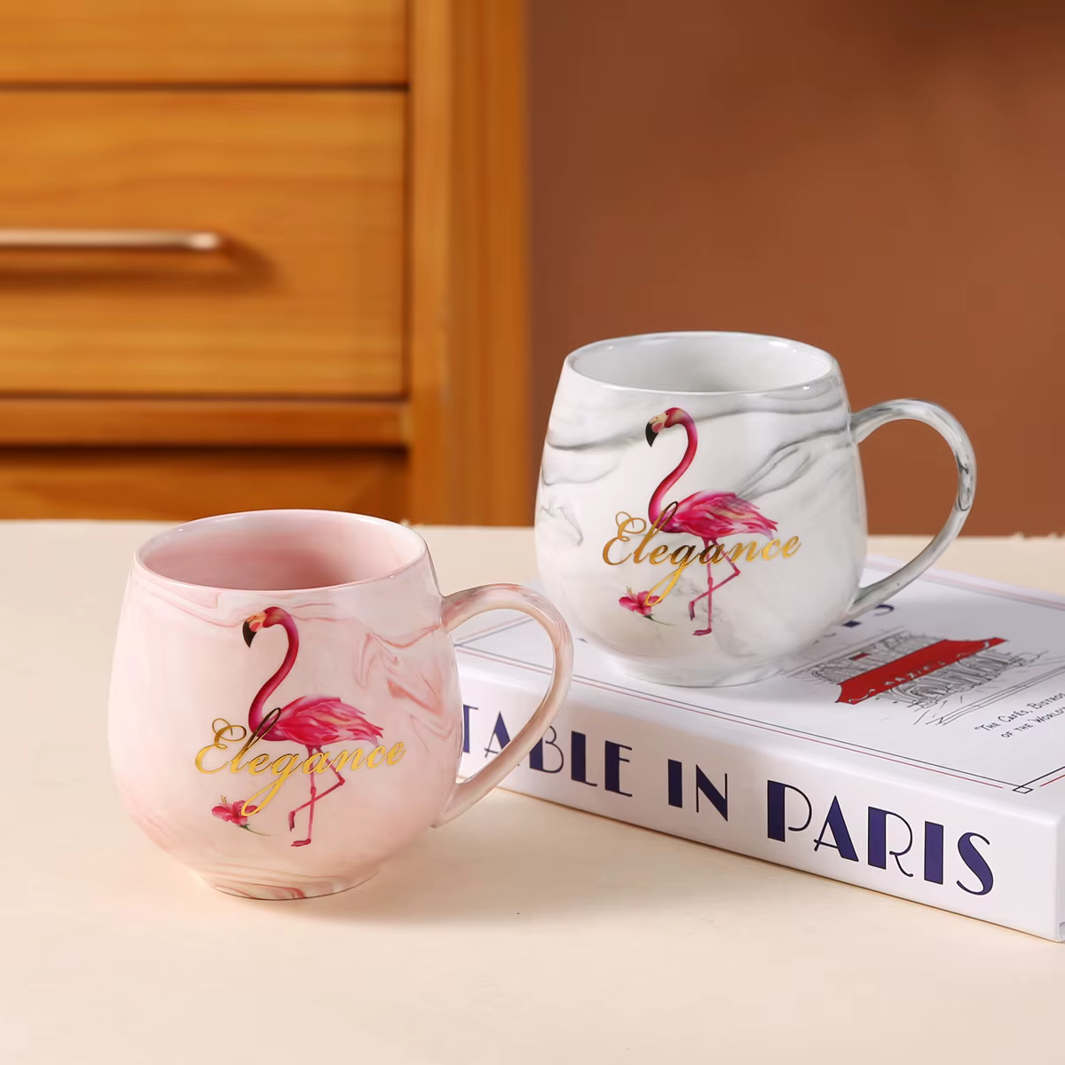 Tasse créative en céramique et marbre