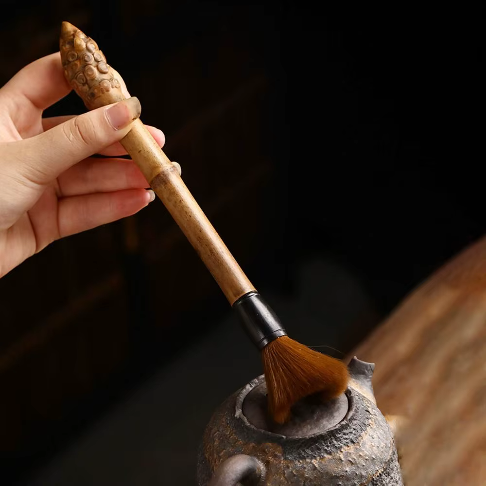 Brosse de nettoyage pour moulin à café en bambou