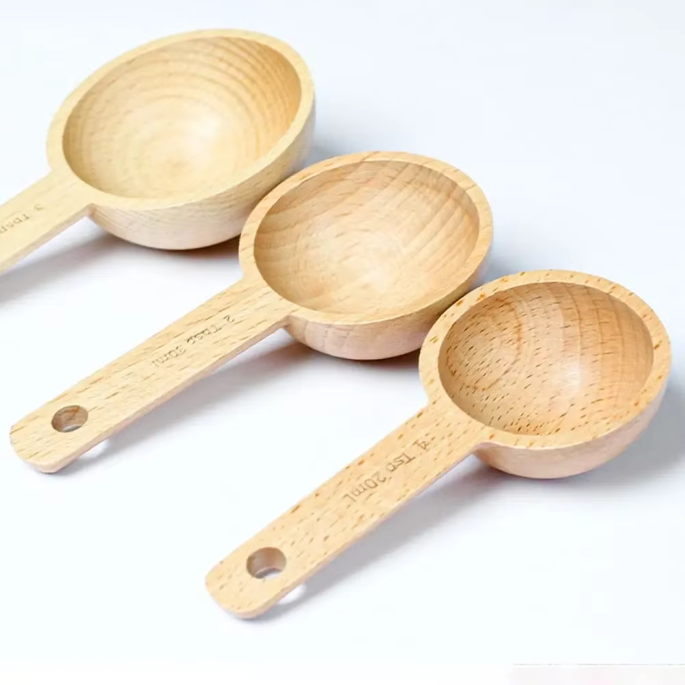 Cuillère à mesurer en bois 7.5/10/15/20/30/45ML