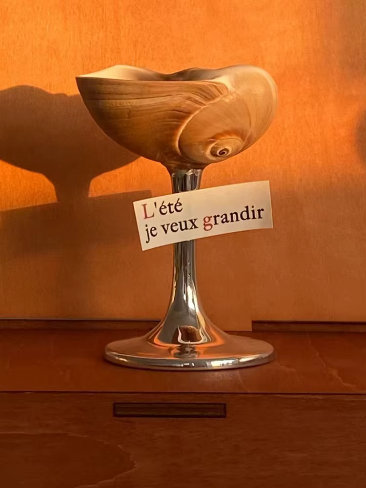 Verres à Champagne à pieds hauts sculptés à la main