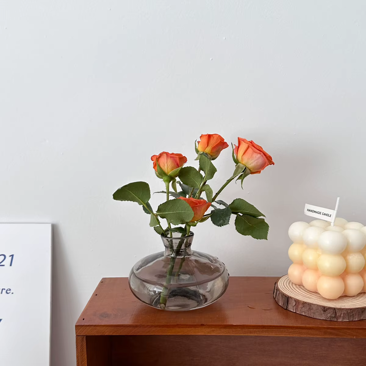 Vase en verre de table de style moderne