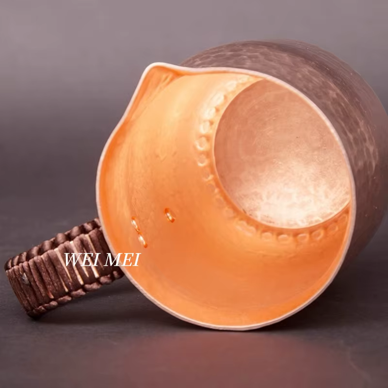 Tasse à café vintage en cuivre pur 800 ml