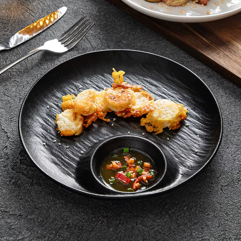 Assiette jiaozi en céramique