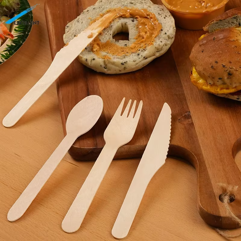 Couteaux en bois jetables