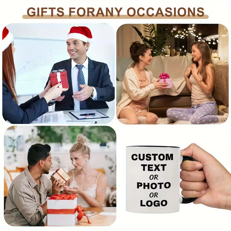 Personnalisez une tasse à café avec des photos et du texte - un cadeau unique pour les anniversaires