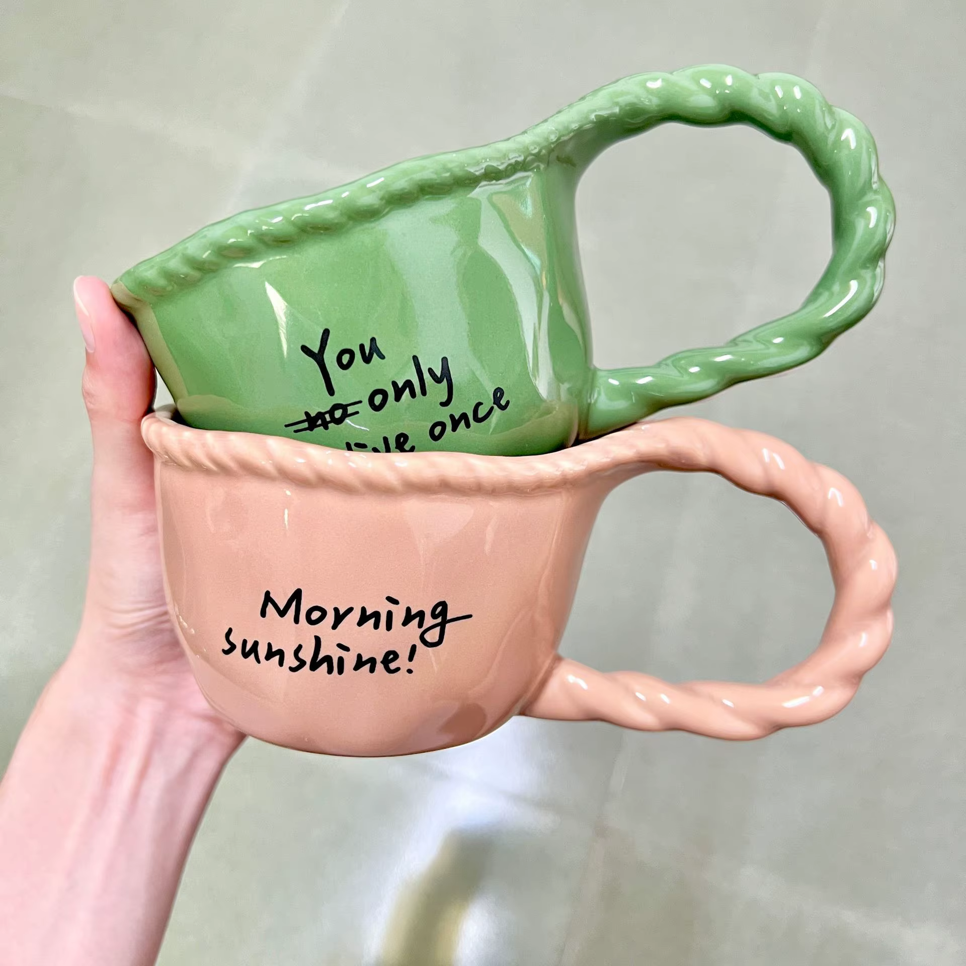 Tasse en céramique design créatif