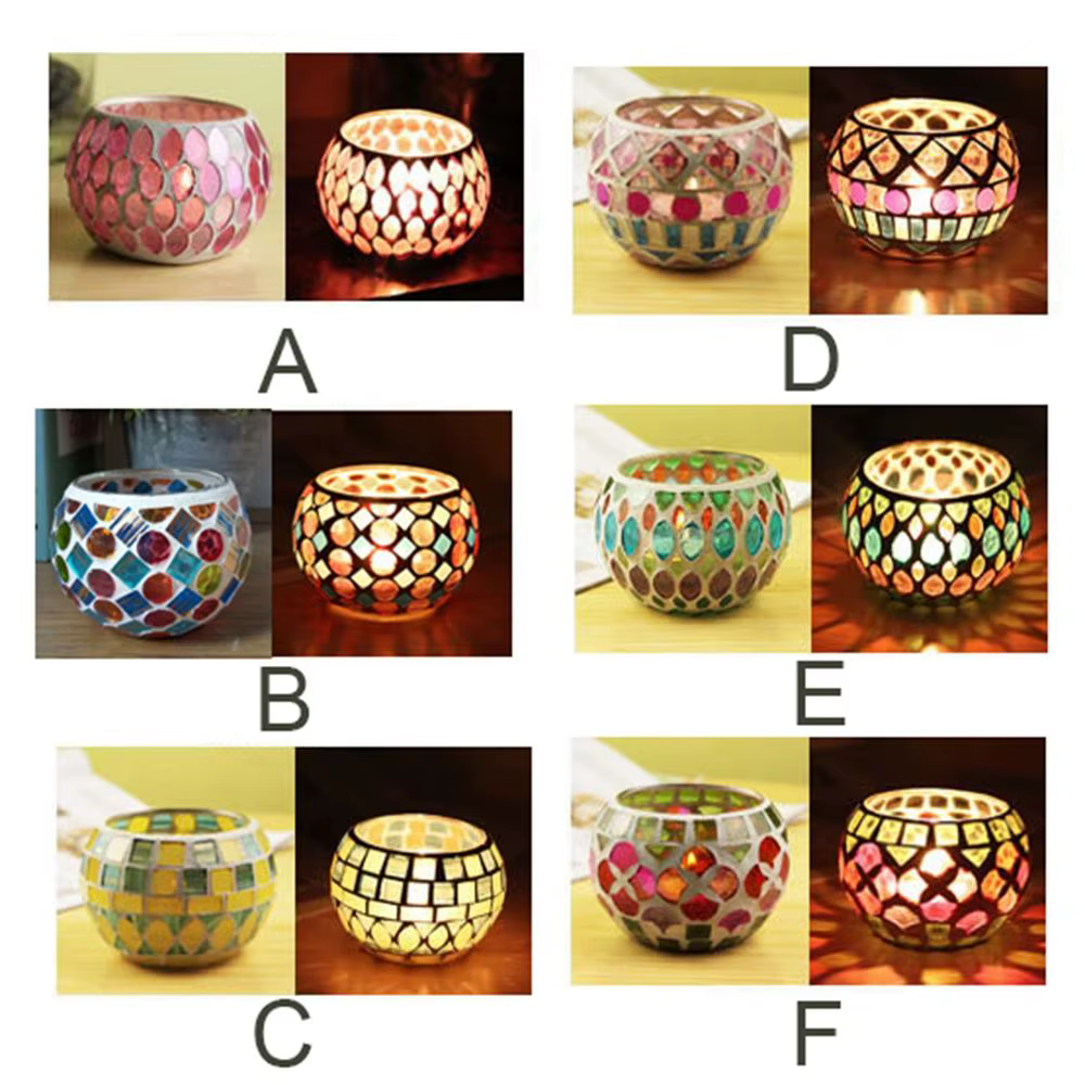 Centre de table en verre de style marocain