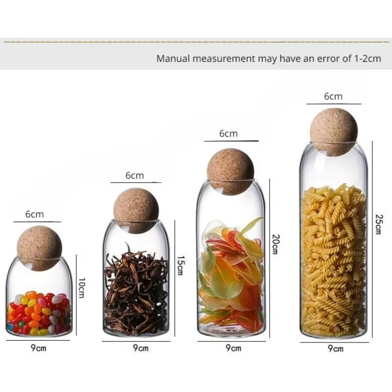 Pot de rangement en verre