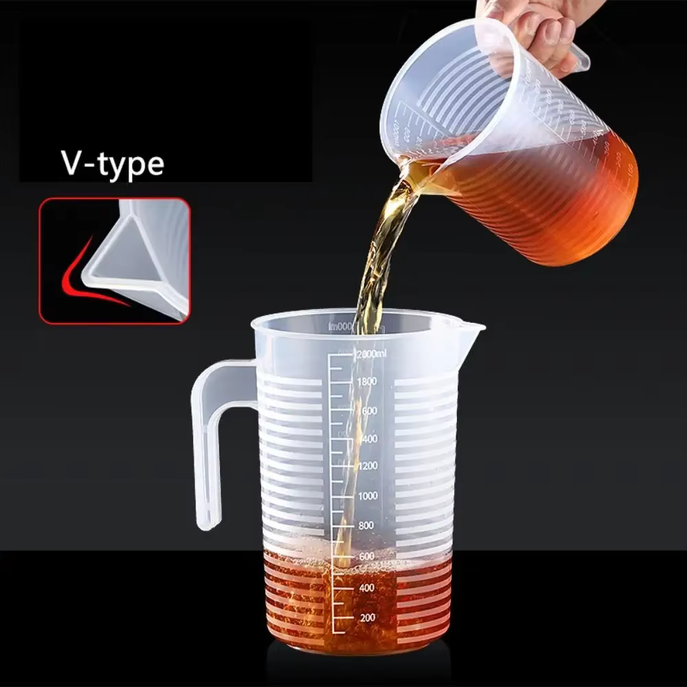 Tasse à mesurer en plastique épais de 100 à 5000ml