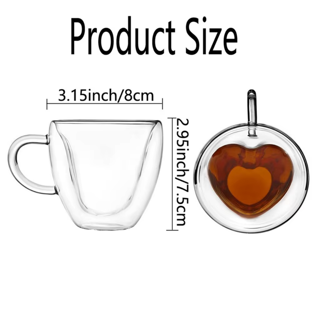1/2 paquet de tasses en forme de cœur