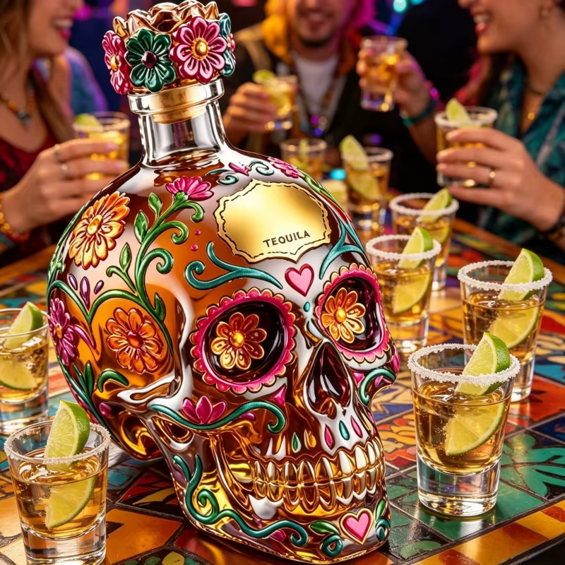 Carafe à whisky Sugar Skull