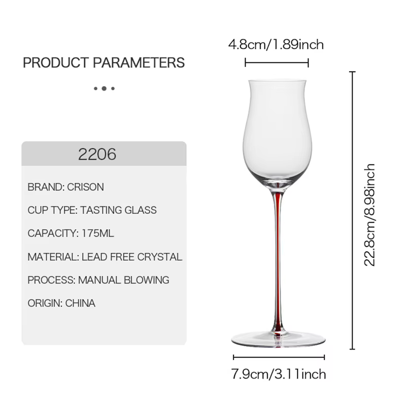 CRISON PREMIUM verre de cristal fait à la main