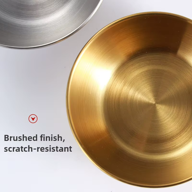 Plats à sauce en acier inoxydable