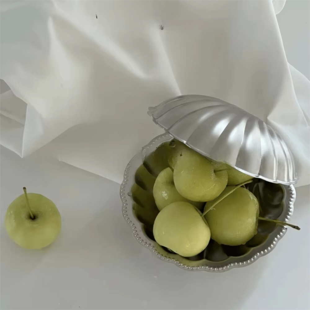 Plat à dessert en forme de coquille en acier inoxydable 304
