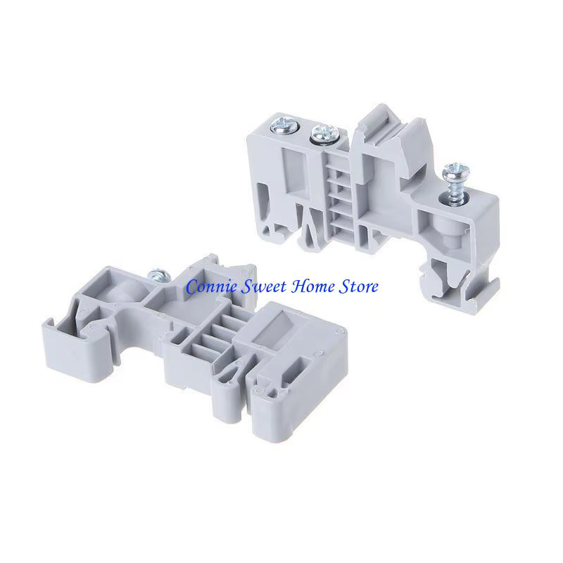 LXAF 10 PCS EUK / EUK2 DIN Terminal Blocs fin du support fin
