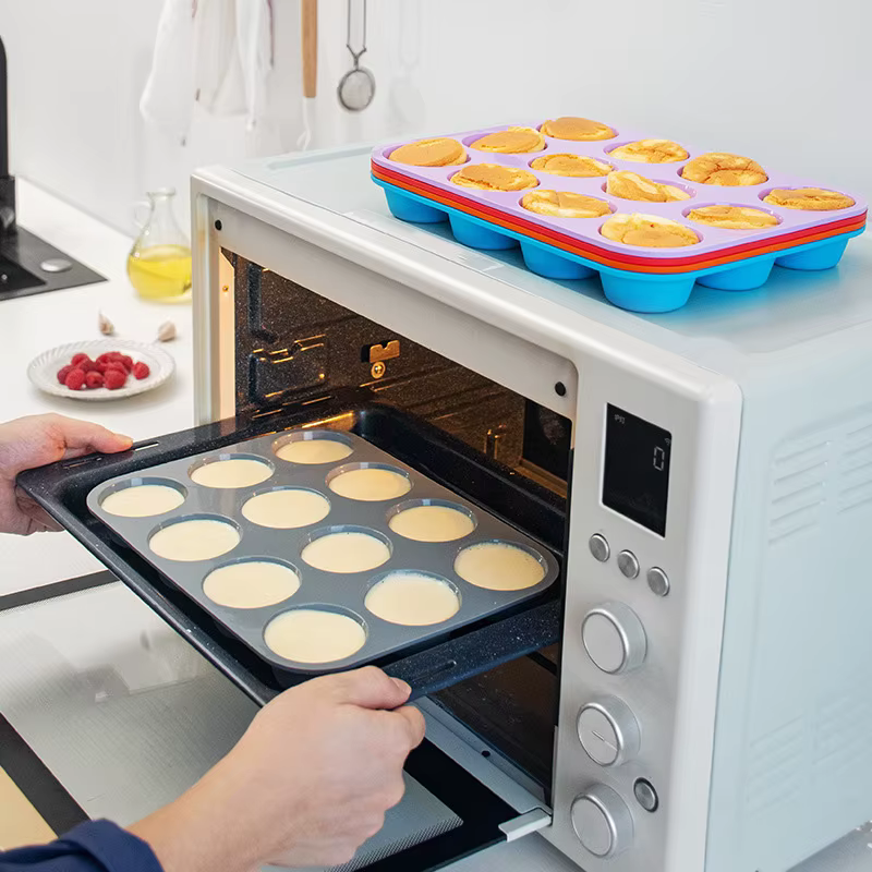 Moule de cuisson en Silicone à 12 trous pour la cuisson