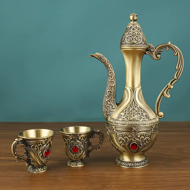 Ensemble de café turc de luxe 6 pièces