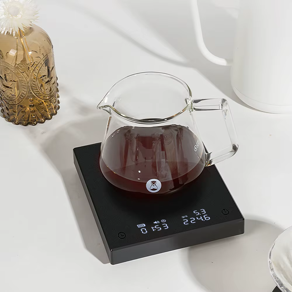 Balance à café Basic 3 Black Mirror pour le café filtre et l'espresso