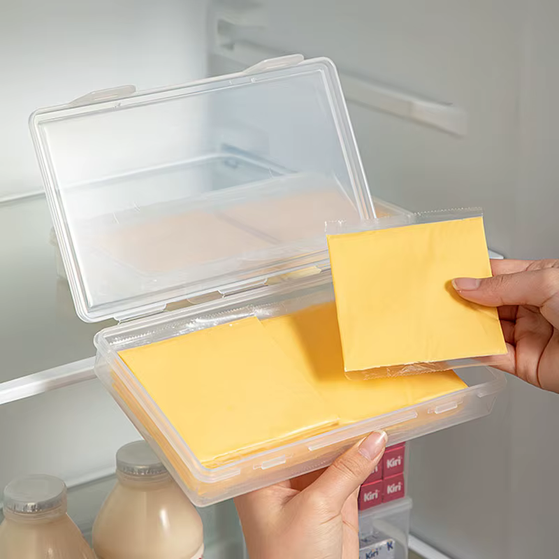 Boîte de rangement de cuisine polyvalente pour tranches de fromage