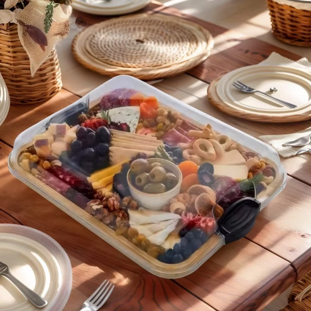 Plateau en bambou, planche à charcuterie en bois