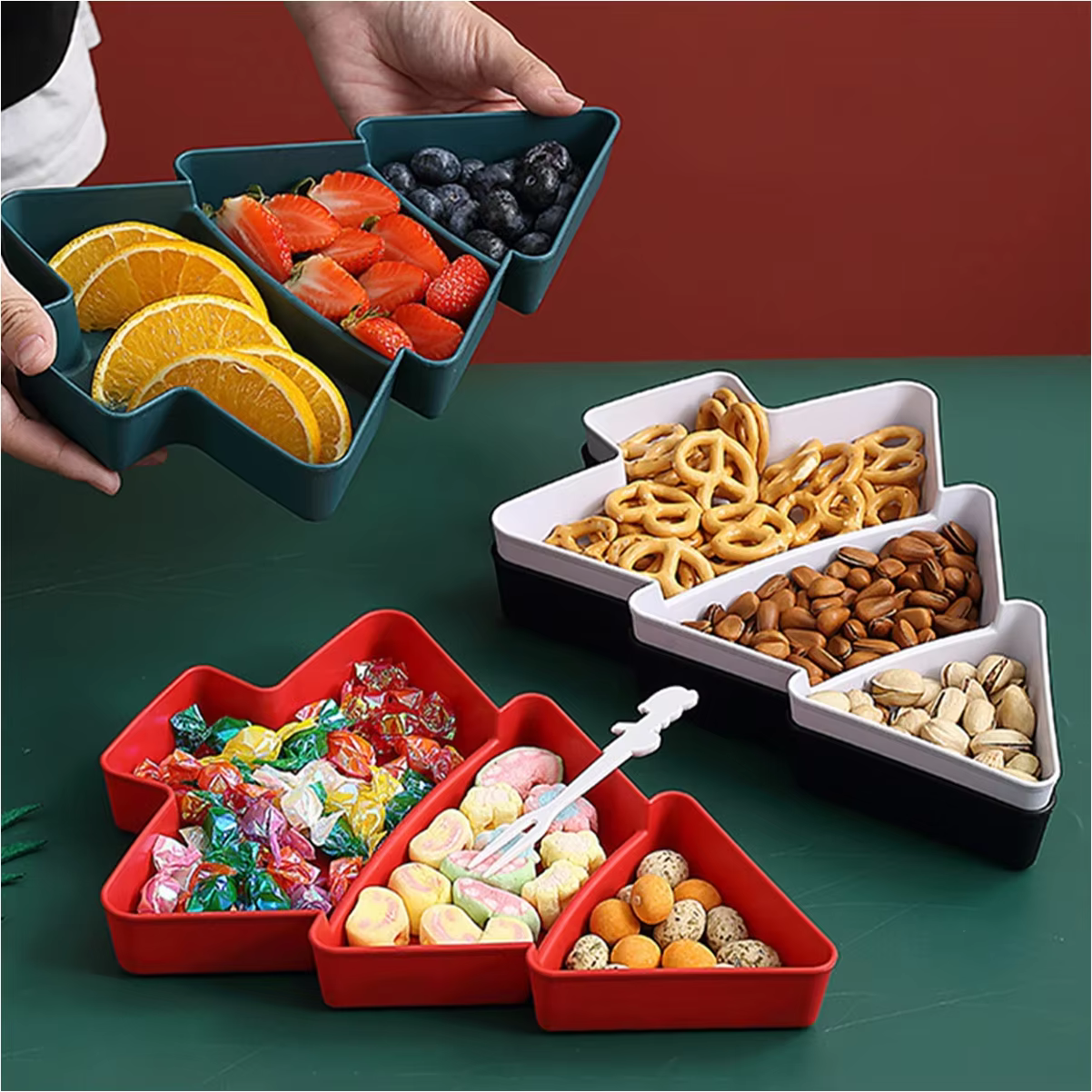 Assiette à fruits pour arbre de noël