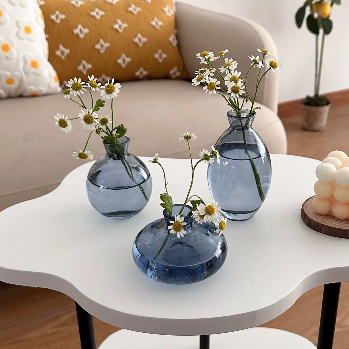Vase en verre de table de style moderne