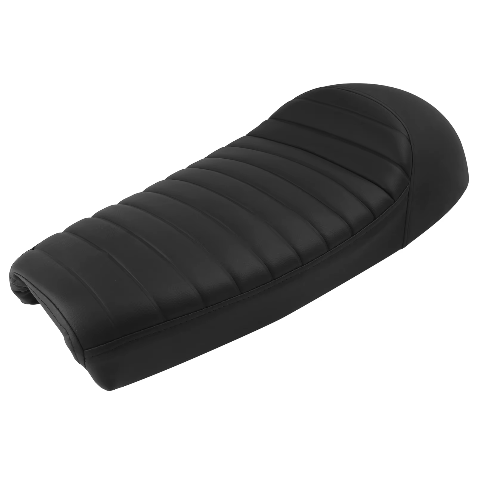 Coussin de selle double pour moto vintage noir, universel, style Cafe Racer Bobber