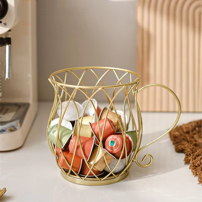 Porte-capsules de café en métal