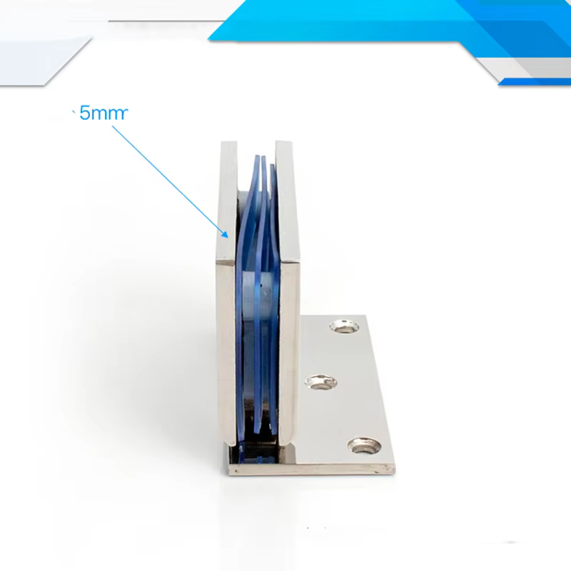 Accessoires de porte de douche 304 Acier inoxydable solide 90 HOréinitialisation résistant Charnière en verre (XYGL-13)