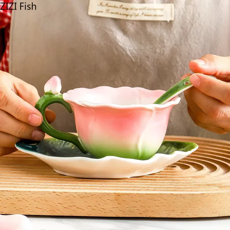 Ensemble de tasses à café et thé Kungfu en céramique
