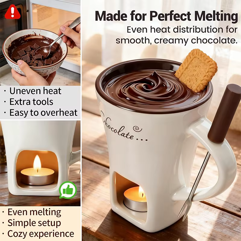 Tasse à fondue au chocolat de 130 ml