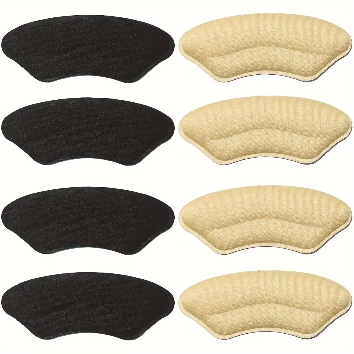 Paquet de 8 coussinets de talon pour chaussures trop grandes, protecteurs de talon auto-adhésifs, Inserts de talon, améliore l'ajustement et le confort de la chaussure, prévient le glissement du talon