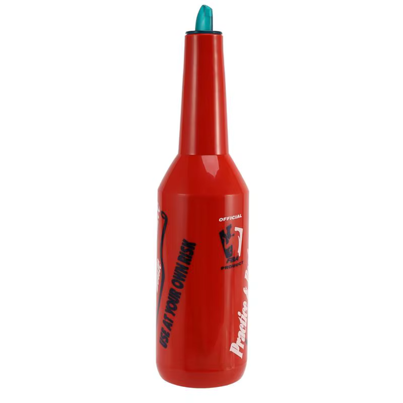 4X Flair Bartender - Bouteille d'entraînement pour barman - Shaker à cocktails - Rouge