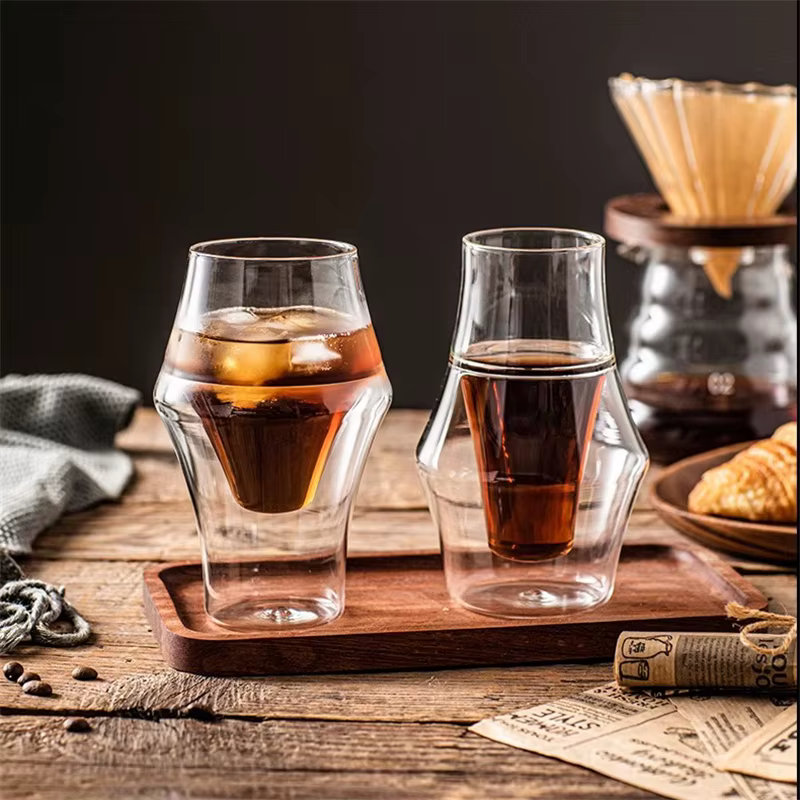 Tasse à café expresso en verre à double paroi